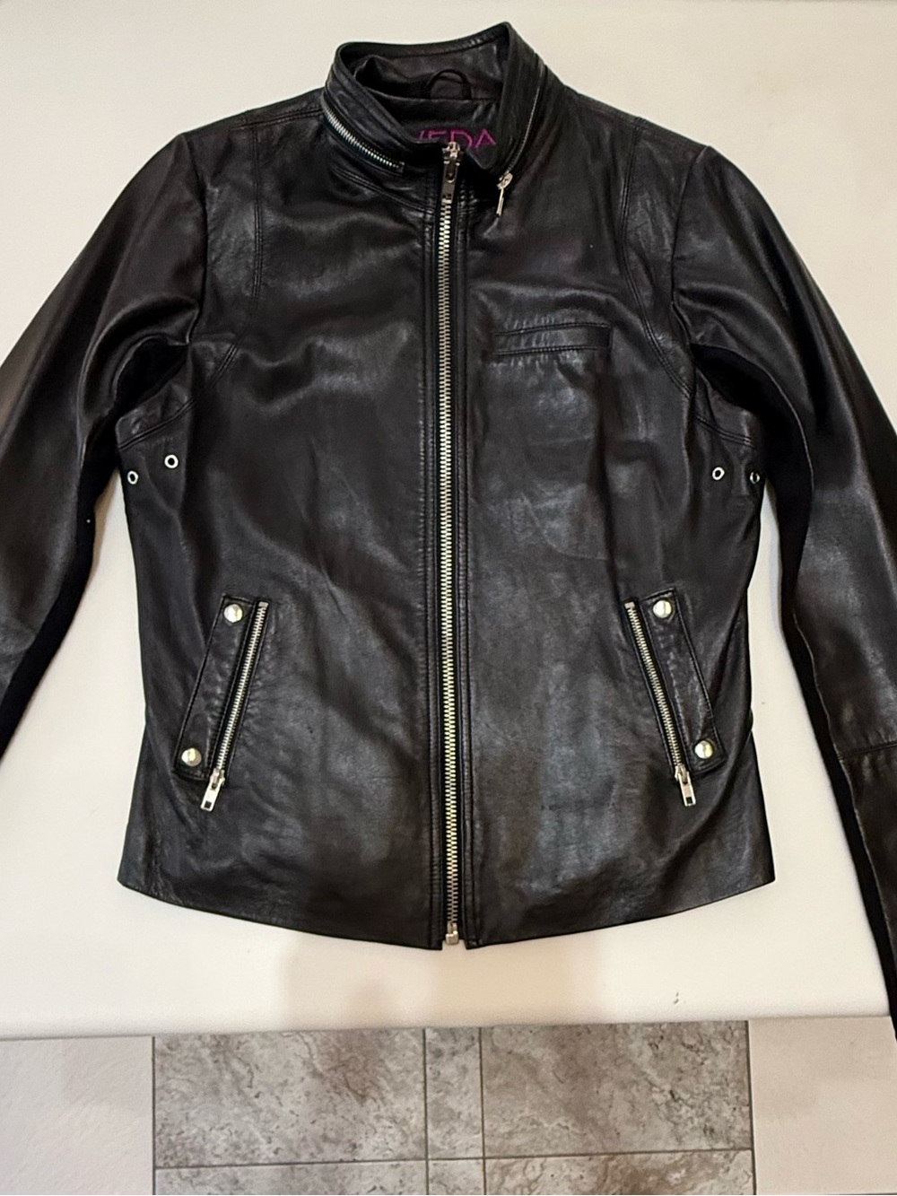 VEDA butter soft Leather Moto Jacket